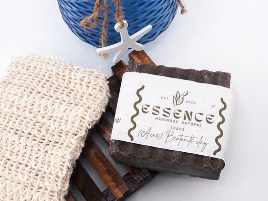 Bentonite clay & Charcoal  (Face soap) Acne
